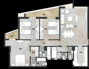 4 bedrooms Condo in New Capital City, Egypt No. 1457