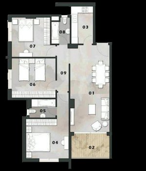 3 bedrooms Condo in New Capital City, Egypt No. 1459