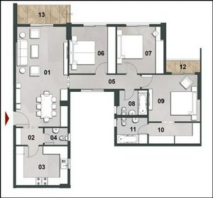 3 bedrooms Condo in New Capital City, Egypt No. 159