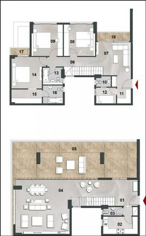 4 bedrooms Condo in New Capital City, Egypt No. 166