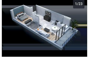 2 rooms Apartment in Tbilisi, Georgia No. 1441