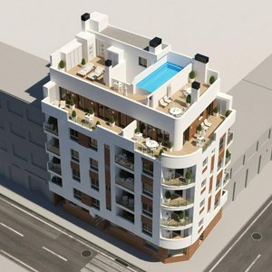 2 bedrooms Penthouse in Torrevieja, Spain No. 6681