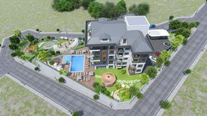 2 rooms Penthouse in Kargicak, Turkey No. 10348