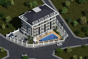 2 rooms Apartment in Alanya, Turkey No. 23443
