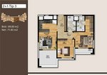 2 rooms Apartment in Mersin, Turkey No. 30397 - Image 11