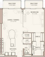 1 bedroom Apartment in Jumeirah Village Circle, UAE No. 12190 - Image 14