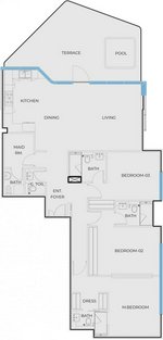 3 bedrooms Apartment in Coastal Heaven, Deira, UAE No. 64886 - Image 7