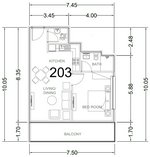 1 bedroom Apartment in Ark Tower, Dubai Land, UAE No. 65081 - Image 6