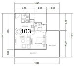 1 bedroom Apartment in Ark Tower, Dubai Land, UAE No. 65086 - Image 6