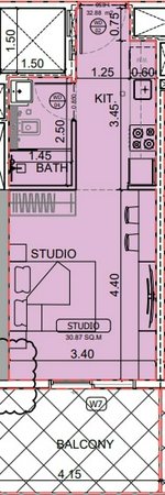 Studio in Binghatti Skyhall, Business Bay, UAE No. 65253 - Image 2